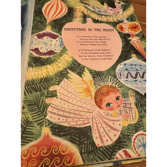 VINTAGE 1953 THE BIG TREASURE BOOK OF CHRISTMAS - Picture 10 of 13